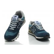 Chaussure New Balance Basse 574 Bleu Pour Femme en Soldes